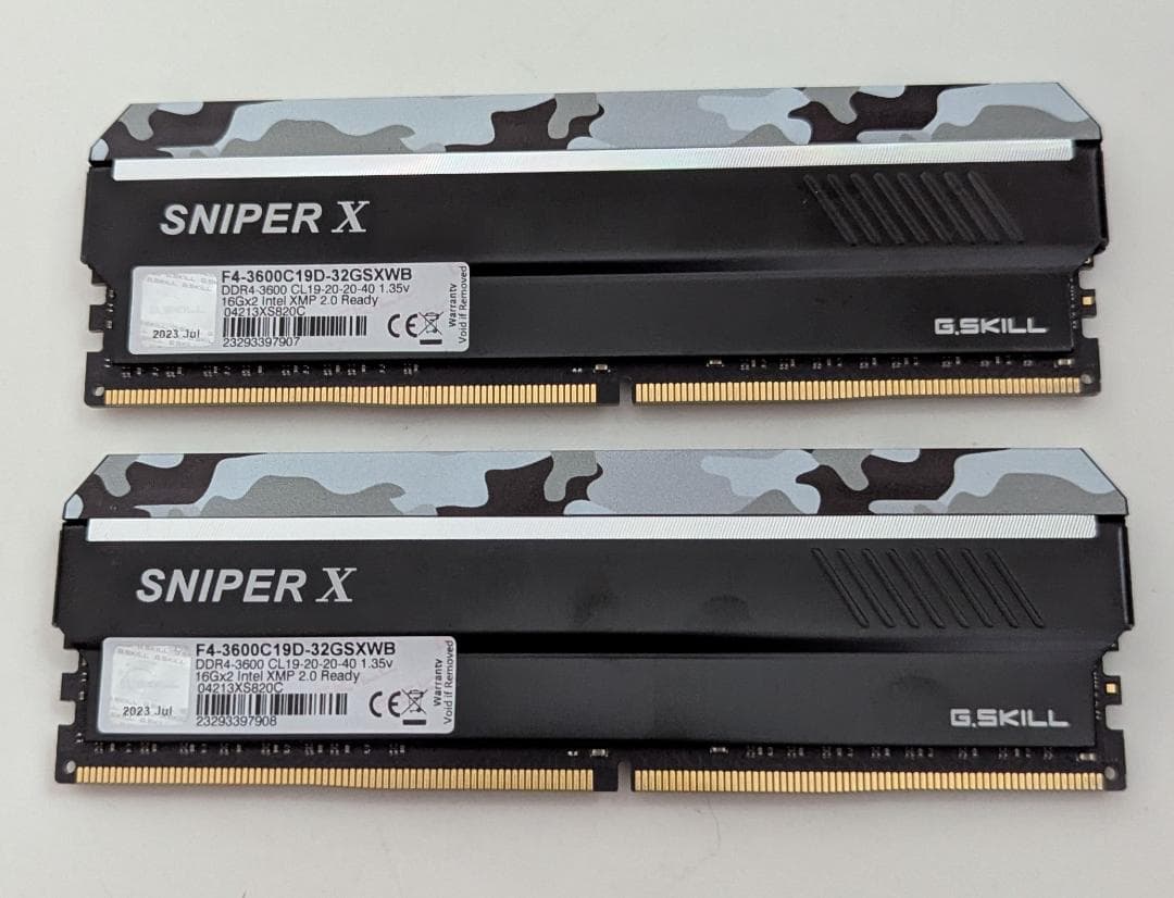 G.Skill DDR4メモリ DDR4-3600 32GB 16GB×2枚組