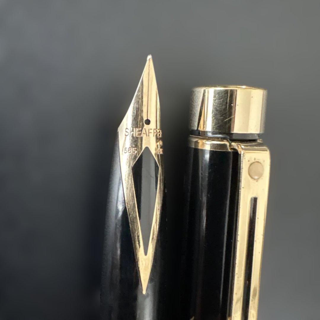 SHEAFFER 14K 585 万年筆 ゴールド装飾付き