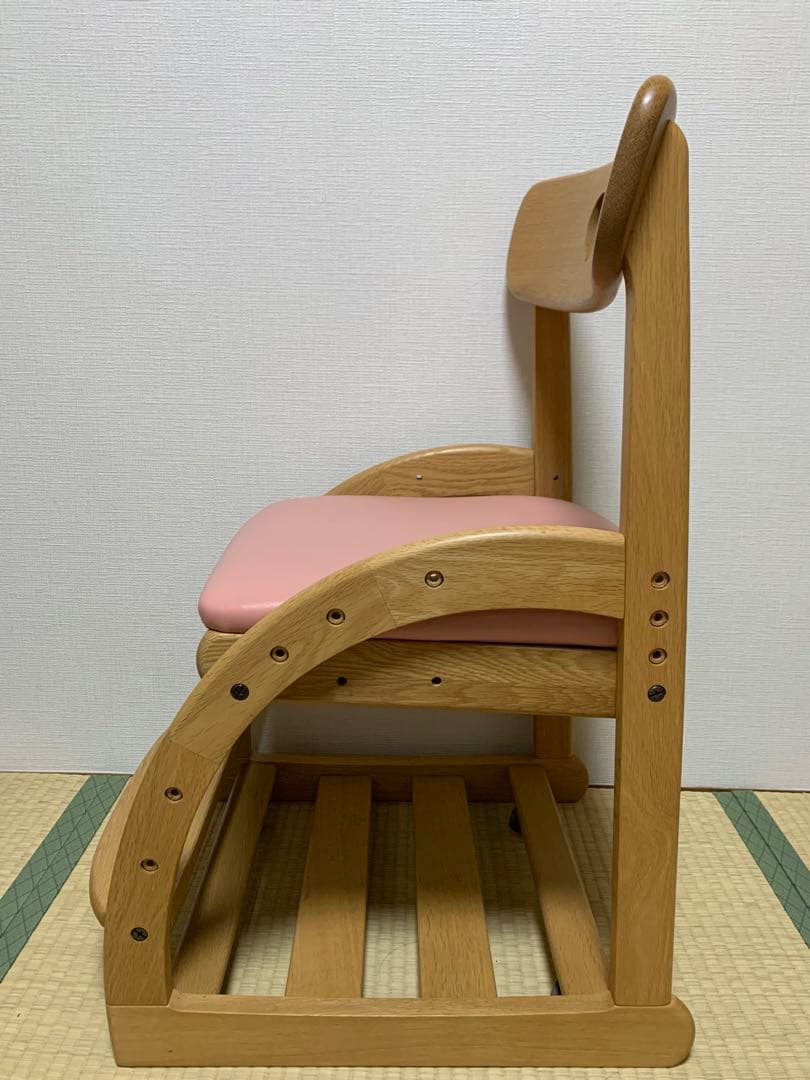 カリモク 学習椅子 XT1801 ピーチピンク ピュアオーク