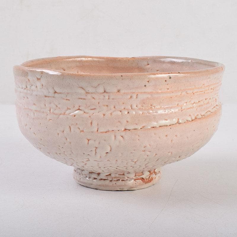 茶道具　萩焼　十一世　坂高麗左衛門作　筆洗切茶碗　共箱　M　R9037