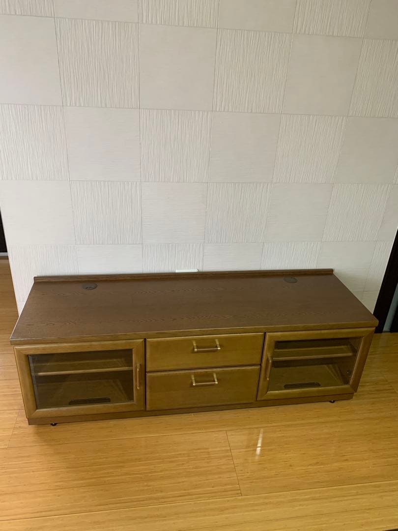 値下げ◆karimoku テレビ台 ブラウン 木製 引き出し付き　アンティーク