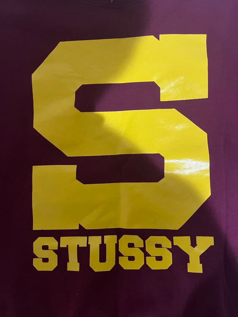90s STUSSY バーガンディ トレーナー