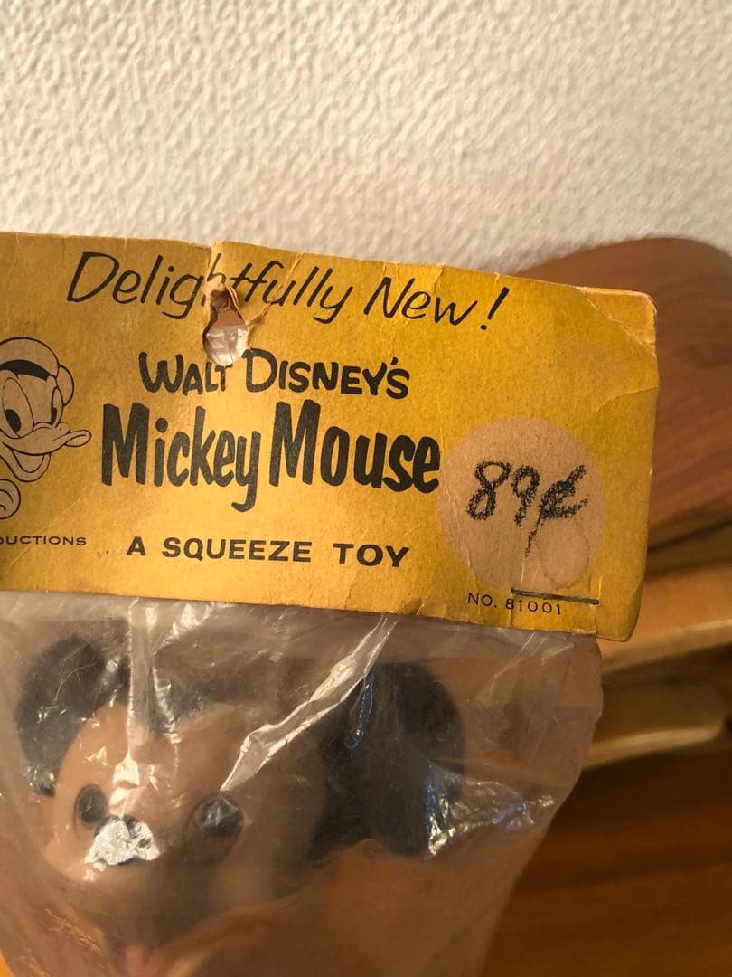 ビンテージ　60s ミッキーマウス　ウォルトディズニー　ソフビ　レトロ　人形