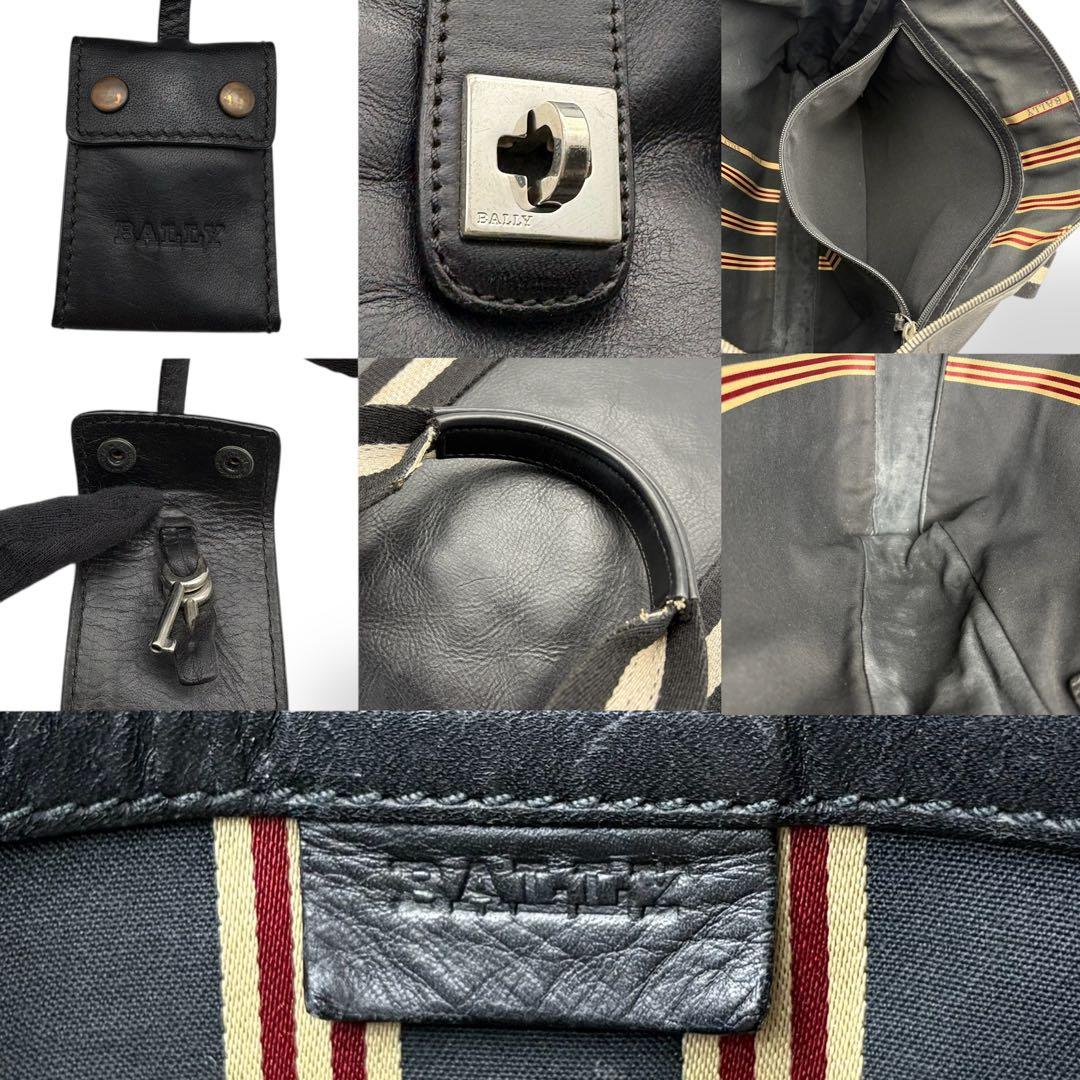 バリー BALLY トートバッグ ハンドバッグ トレスポ レザー ブラック A4