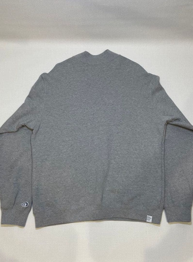 美品CLUBHAUS ハイネックスウェットグレー XL