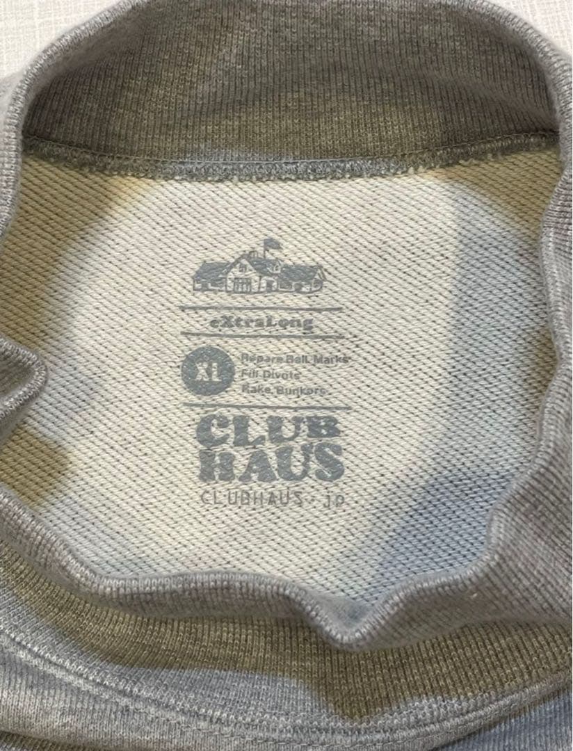 美品CLUBHAUS ハイネックスウェットグレー XL