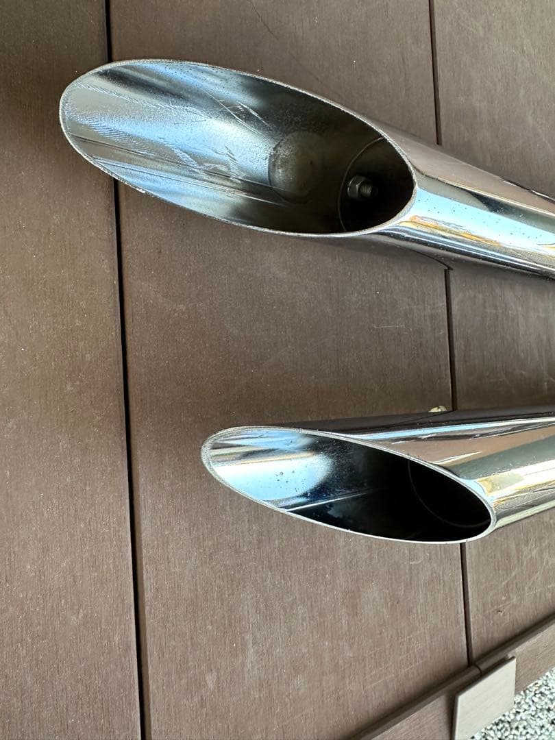 スティード　400 600 用マフラー　スラッシュカット当時物