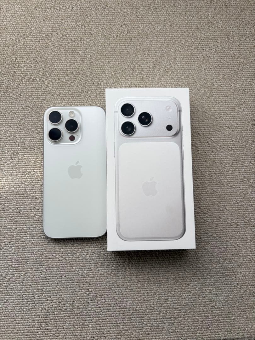 本日限定大幅値下げ！美品iPhone15pro(128GB) ホワイトチタニウム
