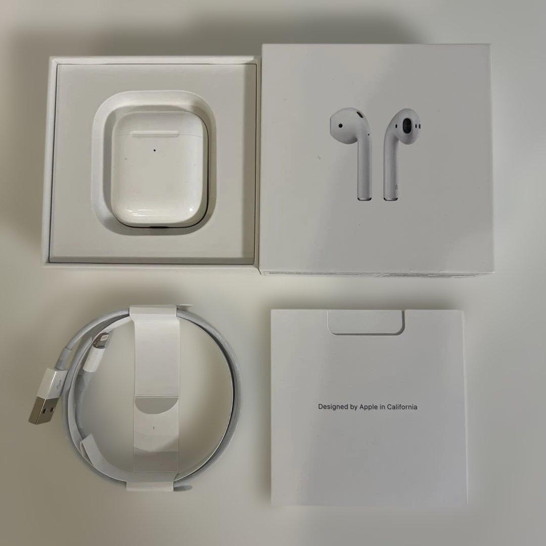 AirPods 2 第2世代　本体 ホワイト 充電ケース付き