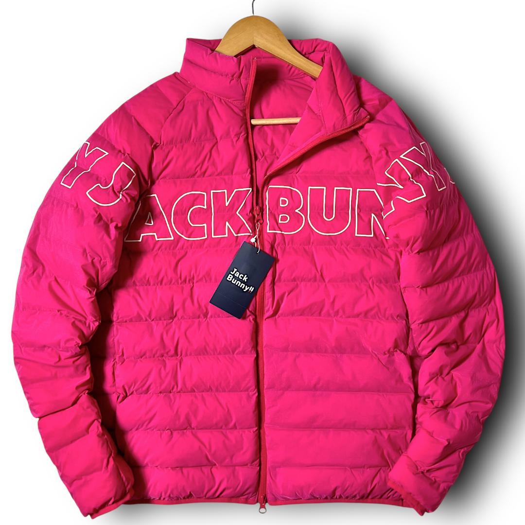 3 ジャックバニー ナイロンタフタ袋織フルジップジャケット マゼンタ系 下げ札付