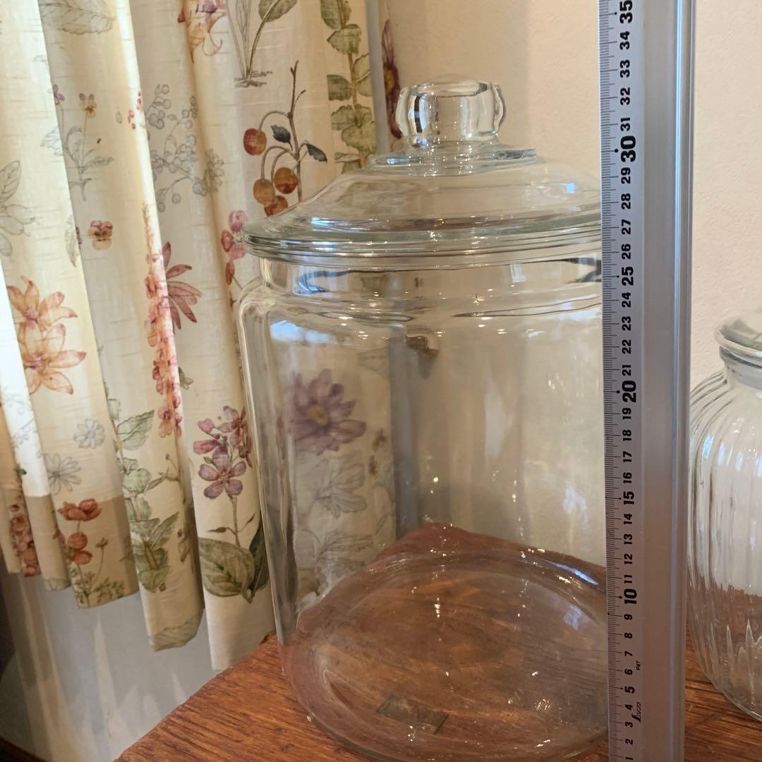 アメリカ製　アンカーホッキング ガラスキャニスター 3個セット