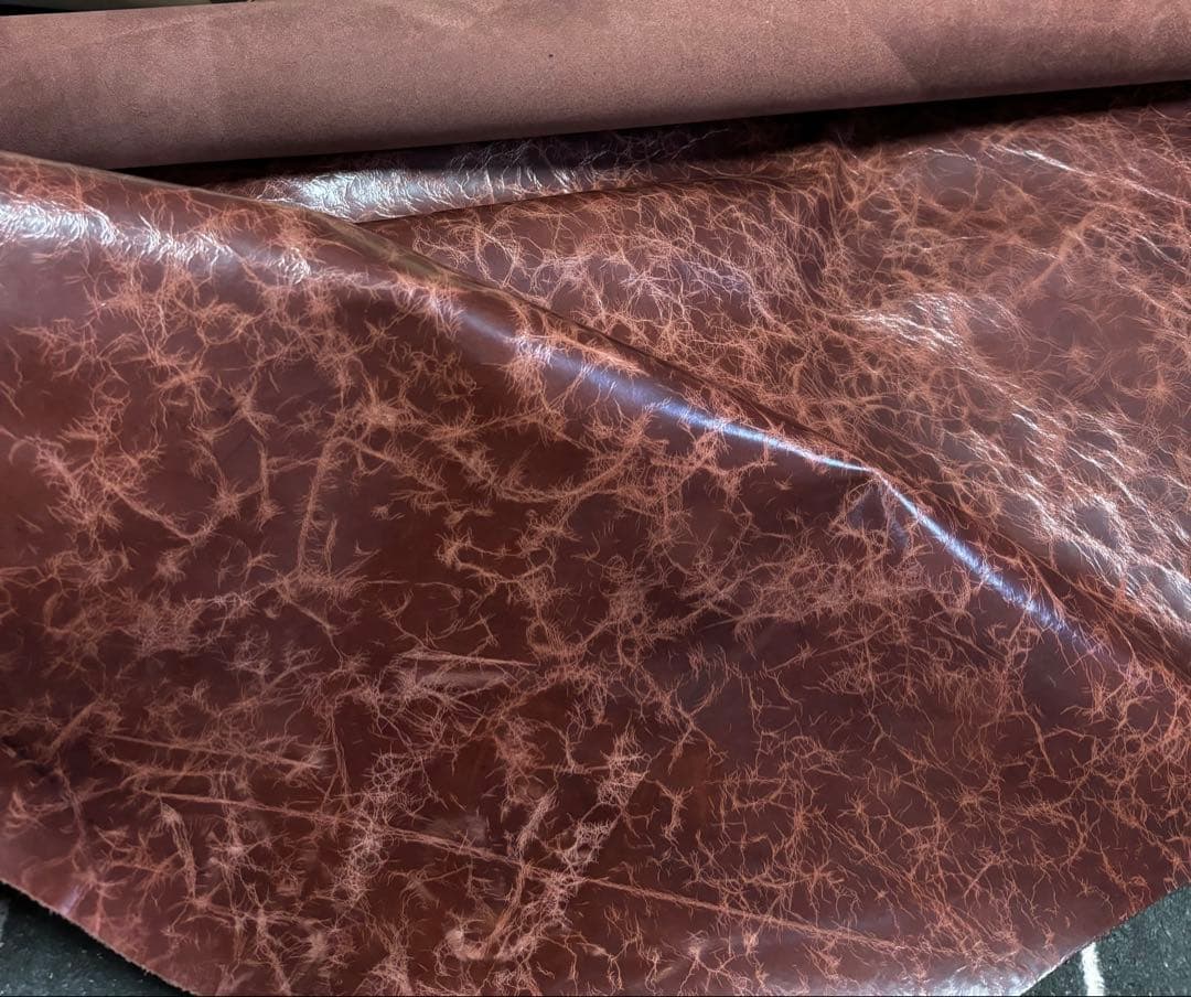 ご確認用　ハラコ　カウ柄　システム手帳　A5 牛革　本革　レザー