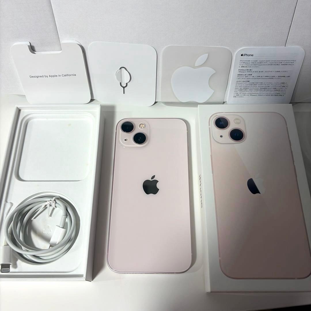 極美品Apple iPhone13 128GB ピンク バッテリー82%