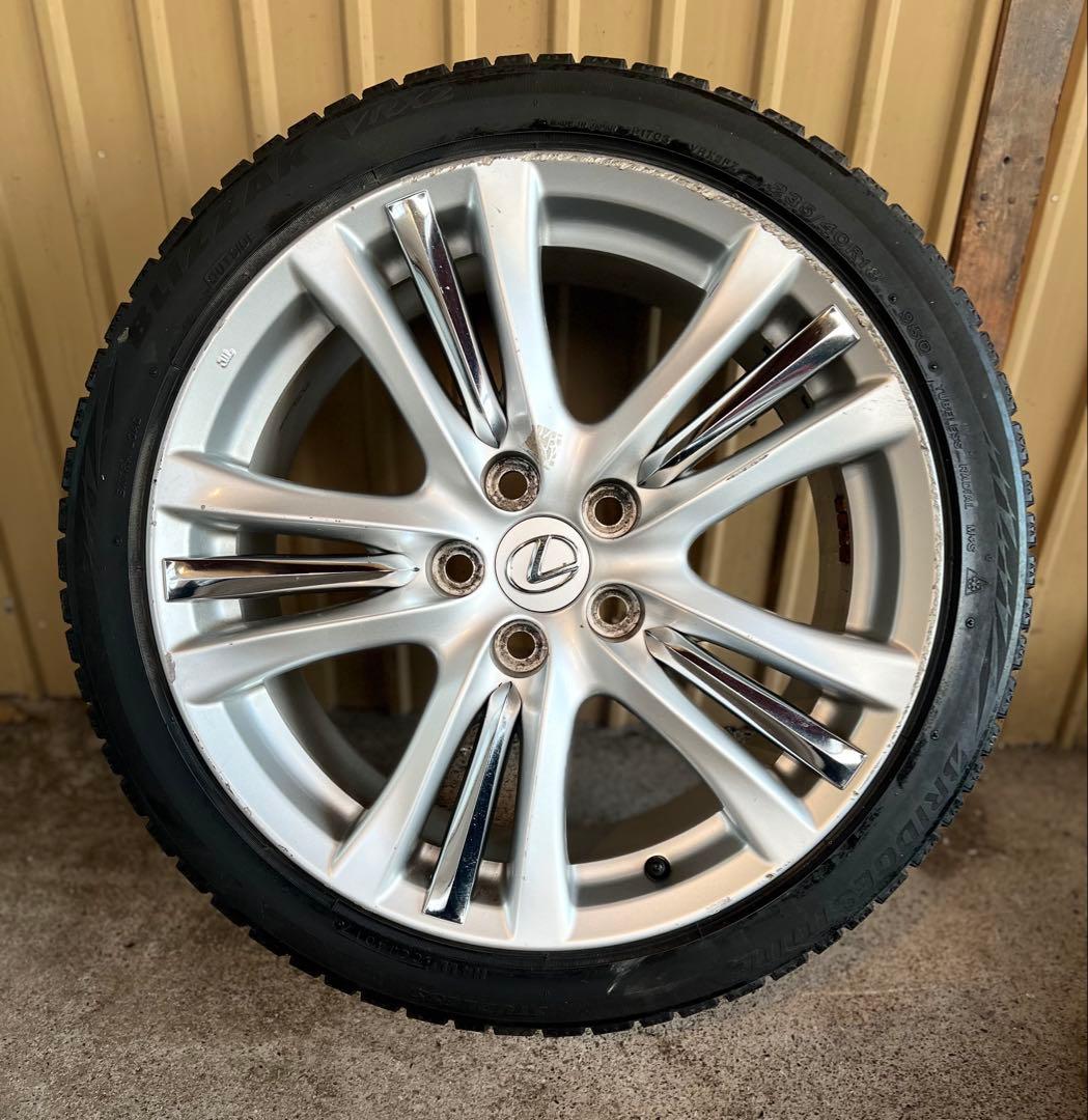 レクサスGS純正18インチ ホイール スタッドレス付4本