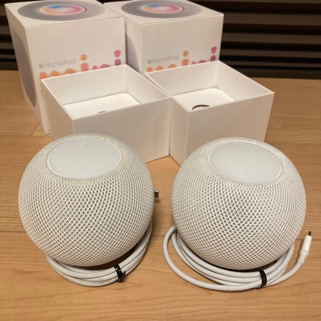 Apple Pod mini MY5H2J/A ホワイト 2個セット