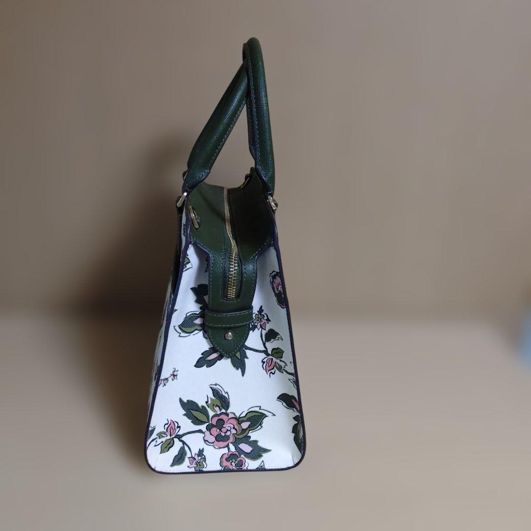 kate spade フラワープリント ハンドバッグ