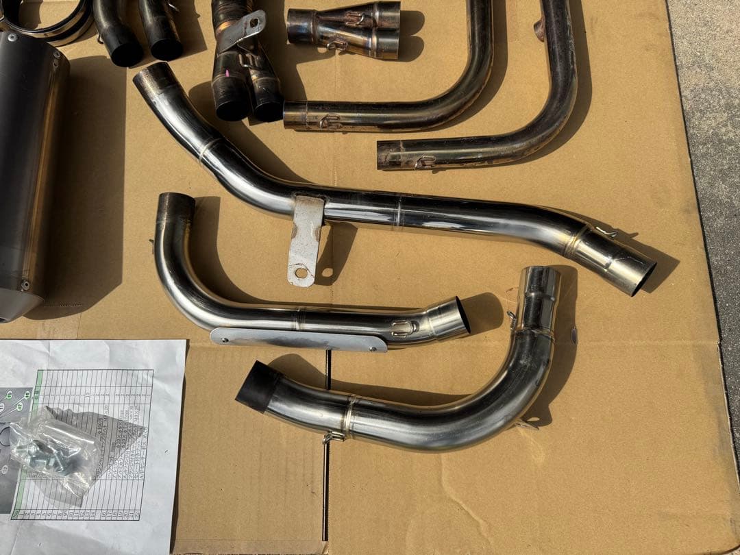 TTS デュアルレーシングマフラー Ninja250 250R フルエキ