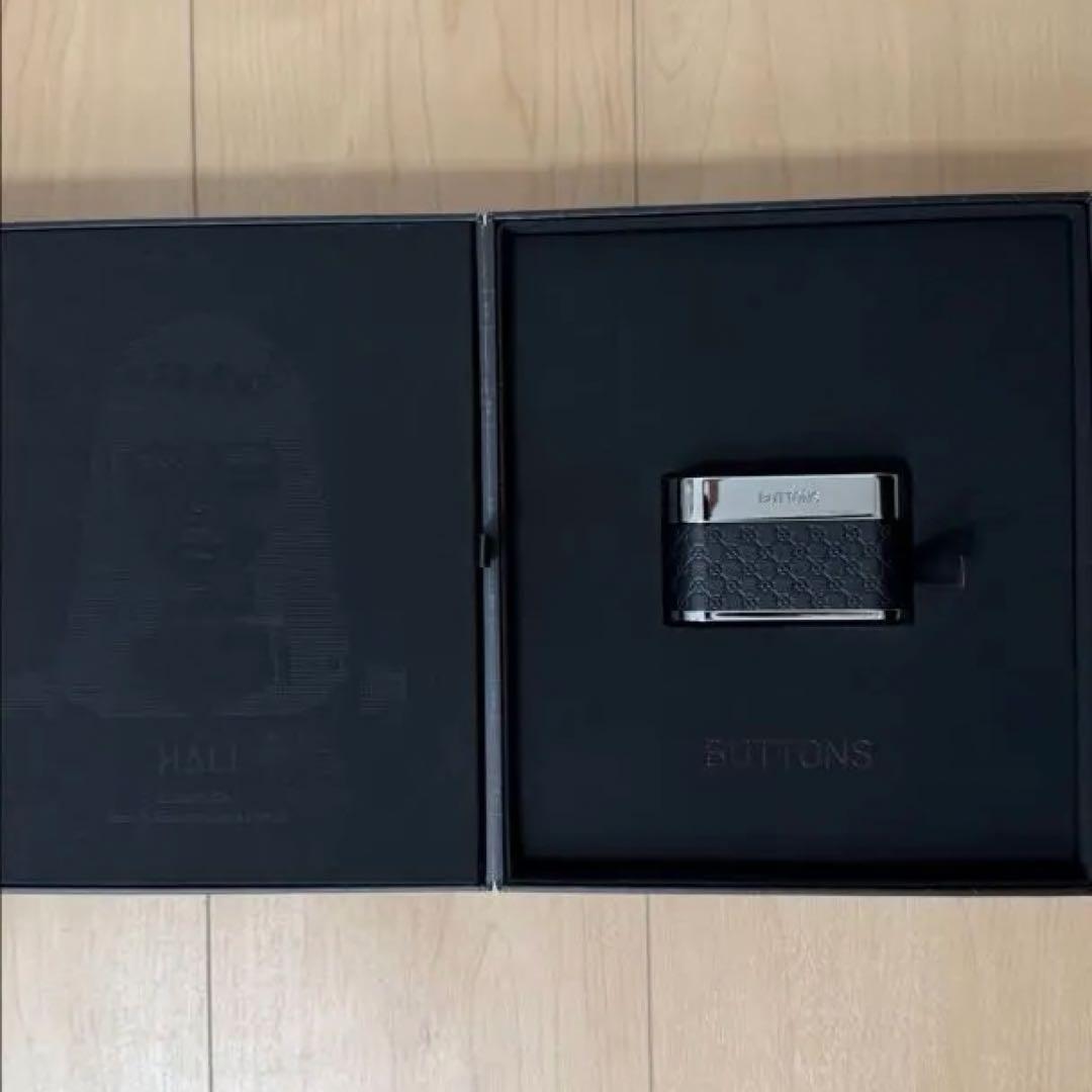 BUTTONS CLIP ワイヤレスイヤホン シルバー・ブラック