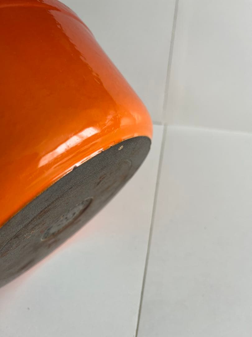 廃盤　クーザンス 両手鍋　20cm レンガ色