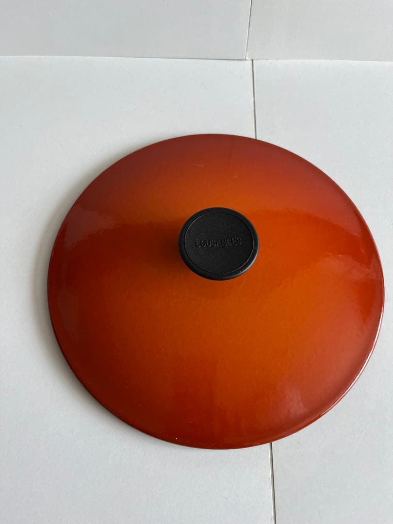 廃盤　クーザンス 両手鍋　20cm レンガ色