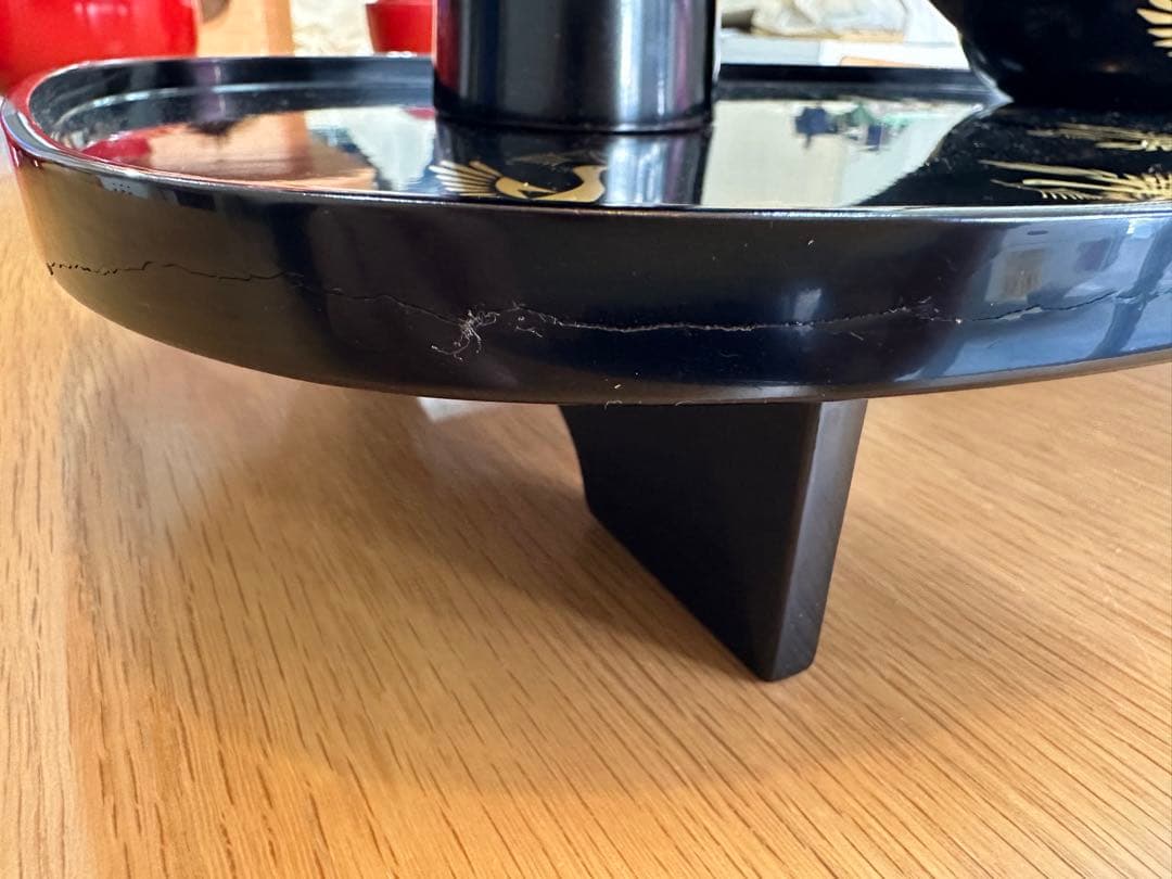 【輪島塗】松喰鶴蒔絵屠蘇器