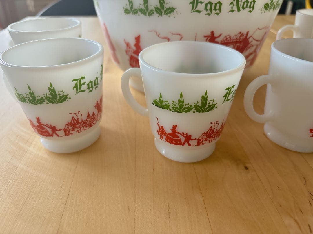 美品⭐︎ヘーゼルアトラス⭐︎エッグノッグボウル&カップ