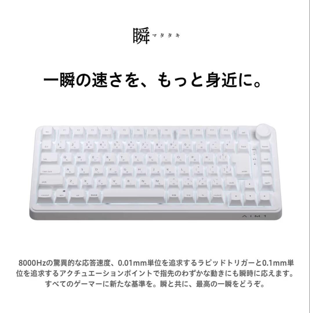美品 ほぼ未使用 AIM1 瞬 MATATAKI日本語配列 有線 75%サイズ