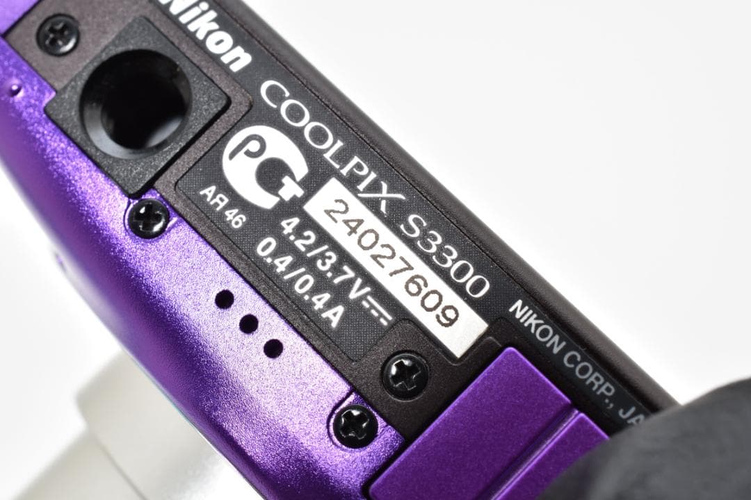 【美品】Nikon COOLPIX S3300 パープル　動作確認済