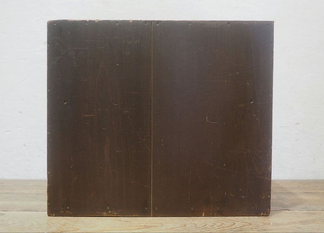 1376 ケンドン扉 レトロな杉の収納棚　ケース　古家具　古道具　アンティーク