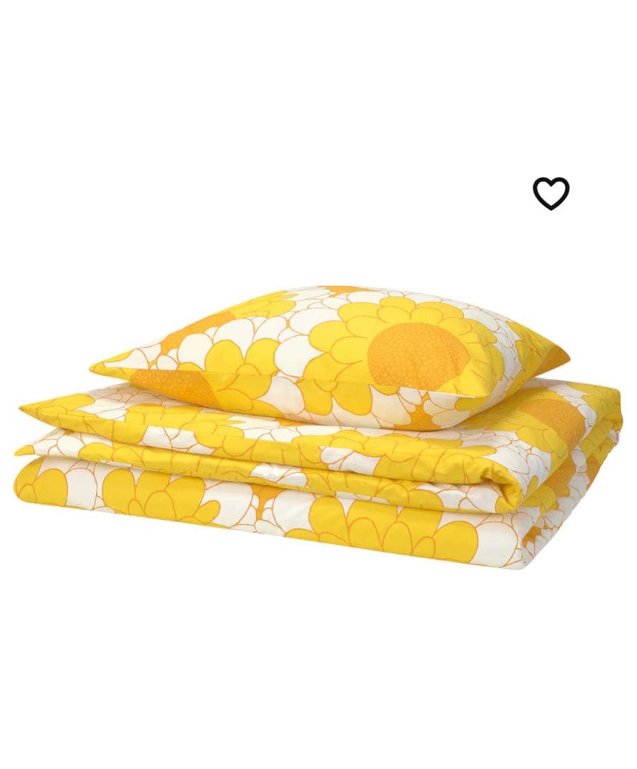 新品　IKEA クランスマルヴァ　シングル　掛け布団カバー　枕カバー　2組セット