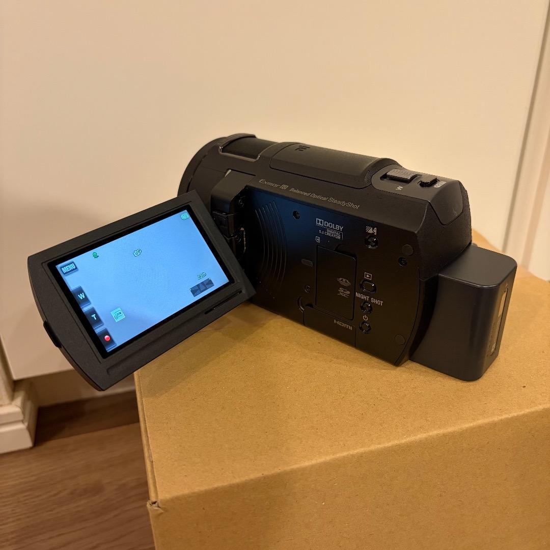 【超美品】SONY FDR-AX30 4K ビデオカメラ 予備バッテリー・SD付