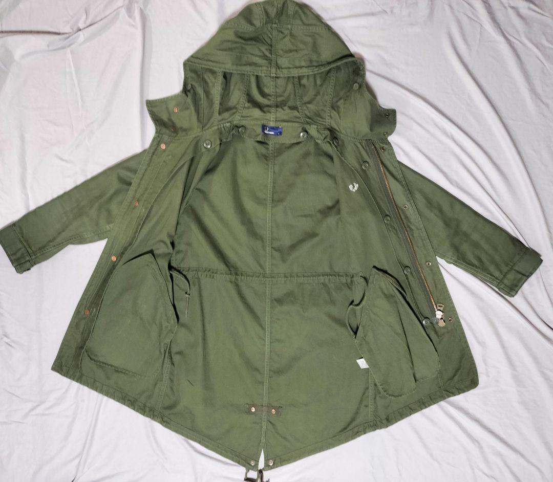 FRED PERRY フレッドペリー ライナー付きモッズコート ファーフード8