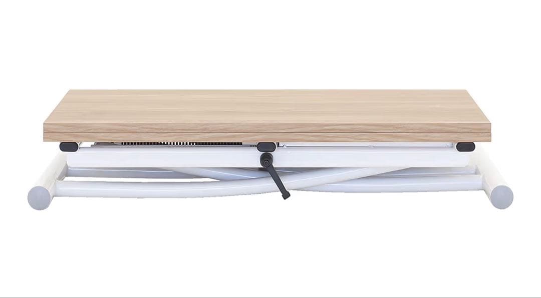 昇降テーブル テーブル グロリアス 82-645 (ナチュラル/ホワイト)