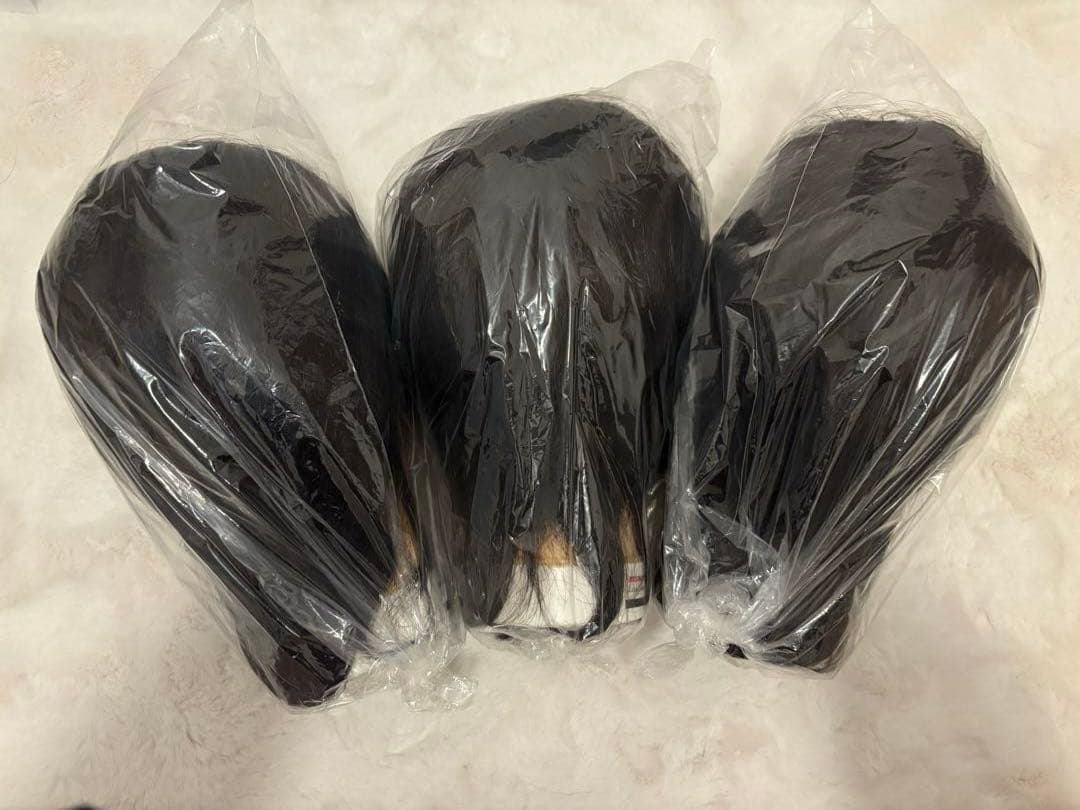 美容師国家試験 練習用カットウィッグ 3個セット