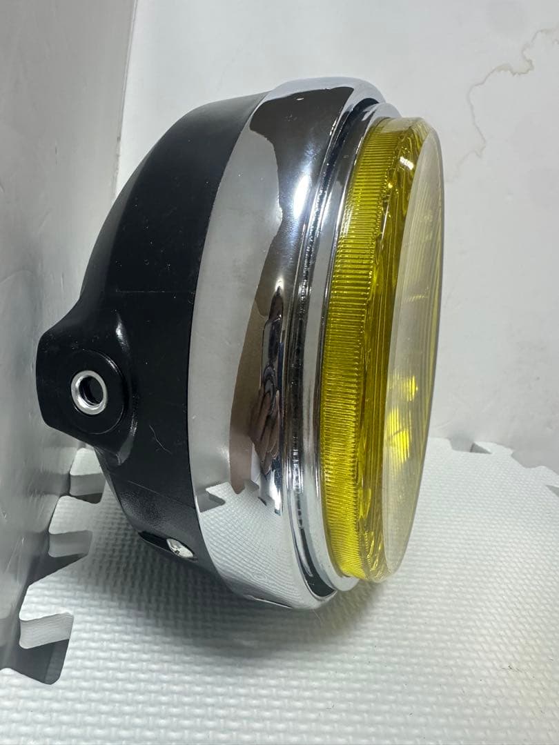 当時物IPF凹みレンズ付きヘッドライトASSY/イエローレンズ