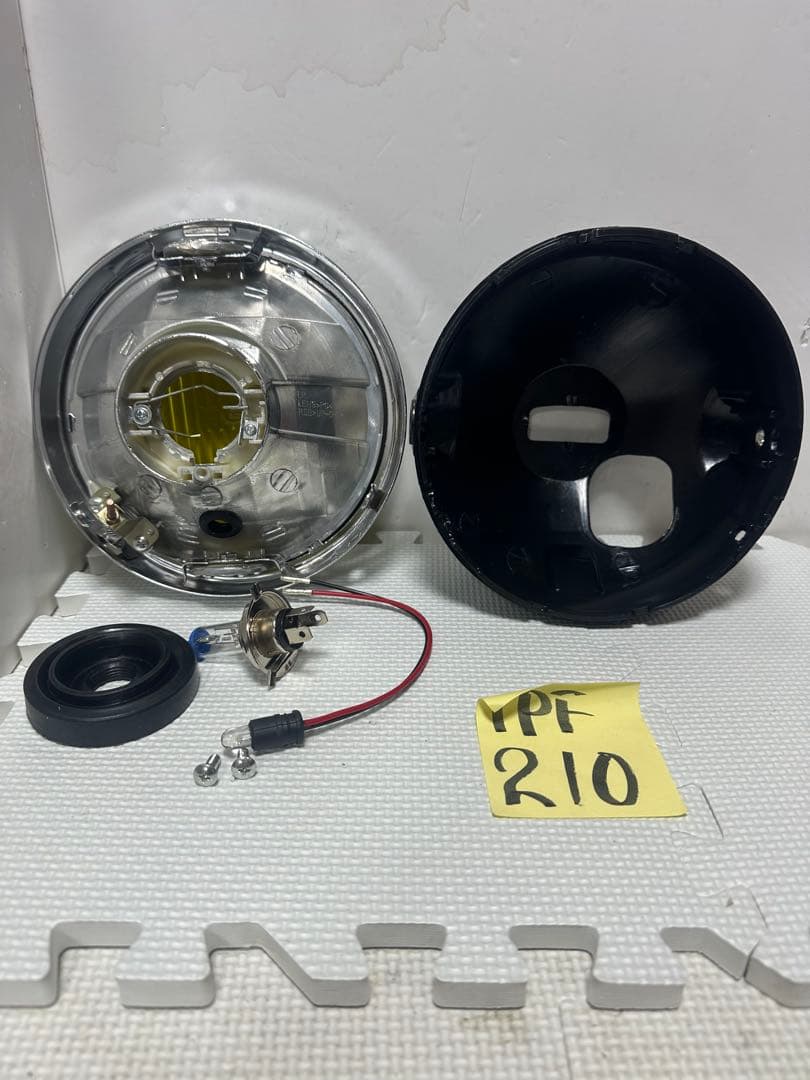 当時物IPF凹みレンズ付きヘッドライトASSY/イエローレンズ