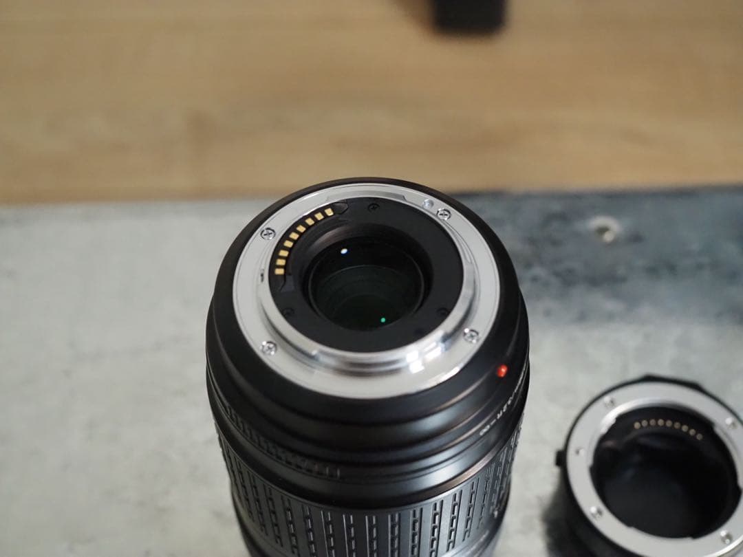 美品　Olympus 70-300mm ズームレンズ　マイクロフォーサーズ変換付