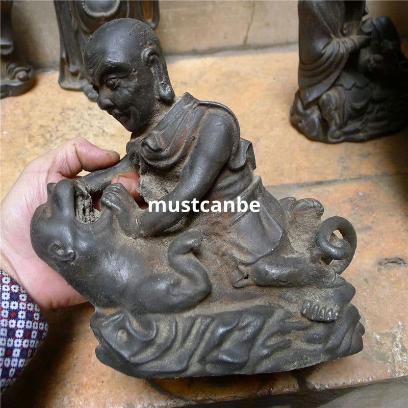 鉄製 仏像 十八羅漢像 茶室 博古架 仏堂 工芸品 置物