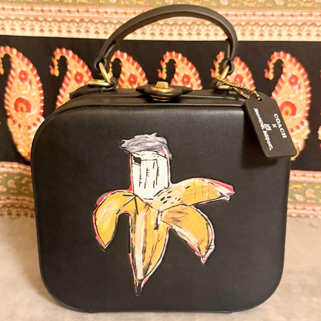 【ほぼ未使用】コーチ バスキア バナナ 2way レザー ショルダー バッグ