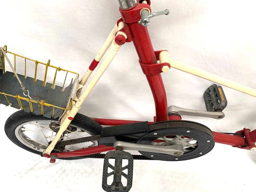 【現状品】送料無料ベルトドライブ折り畳み自転車 ミニベロ 小径車 14インチ