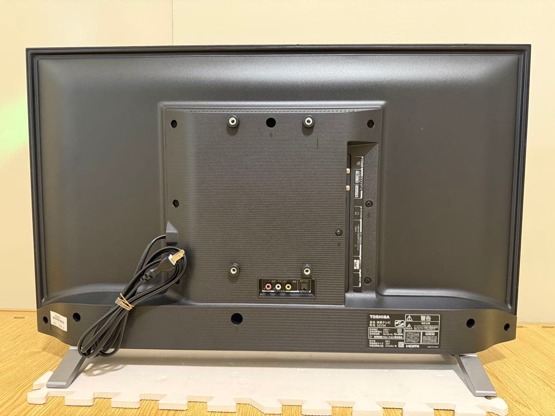 美品東芝REGZA 32V34 32型2024年製⭕️上地、BS/CS動画可テレビ