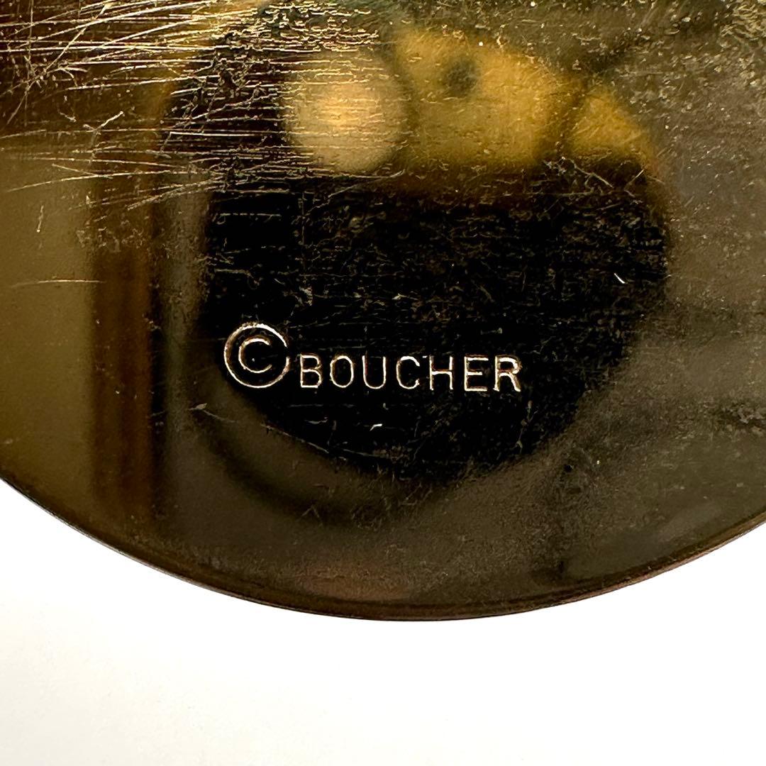 【希少】BOUCHER ブーシェ ブローチ フェイクパール ゴールド