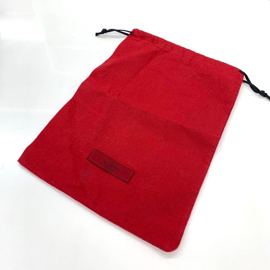 ヴァレンティノ ロックスタッズ レザー フラットパンプス ブルー系