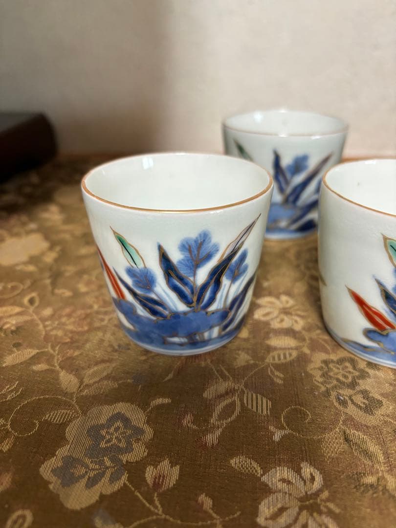 江戸時代古伊万里小ぶり蕎麦猪口５個