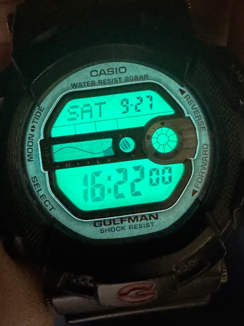 激レア G-SHOCK GULFMAN 電池交換済ブラック ヴィンテージ カシオ