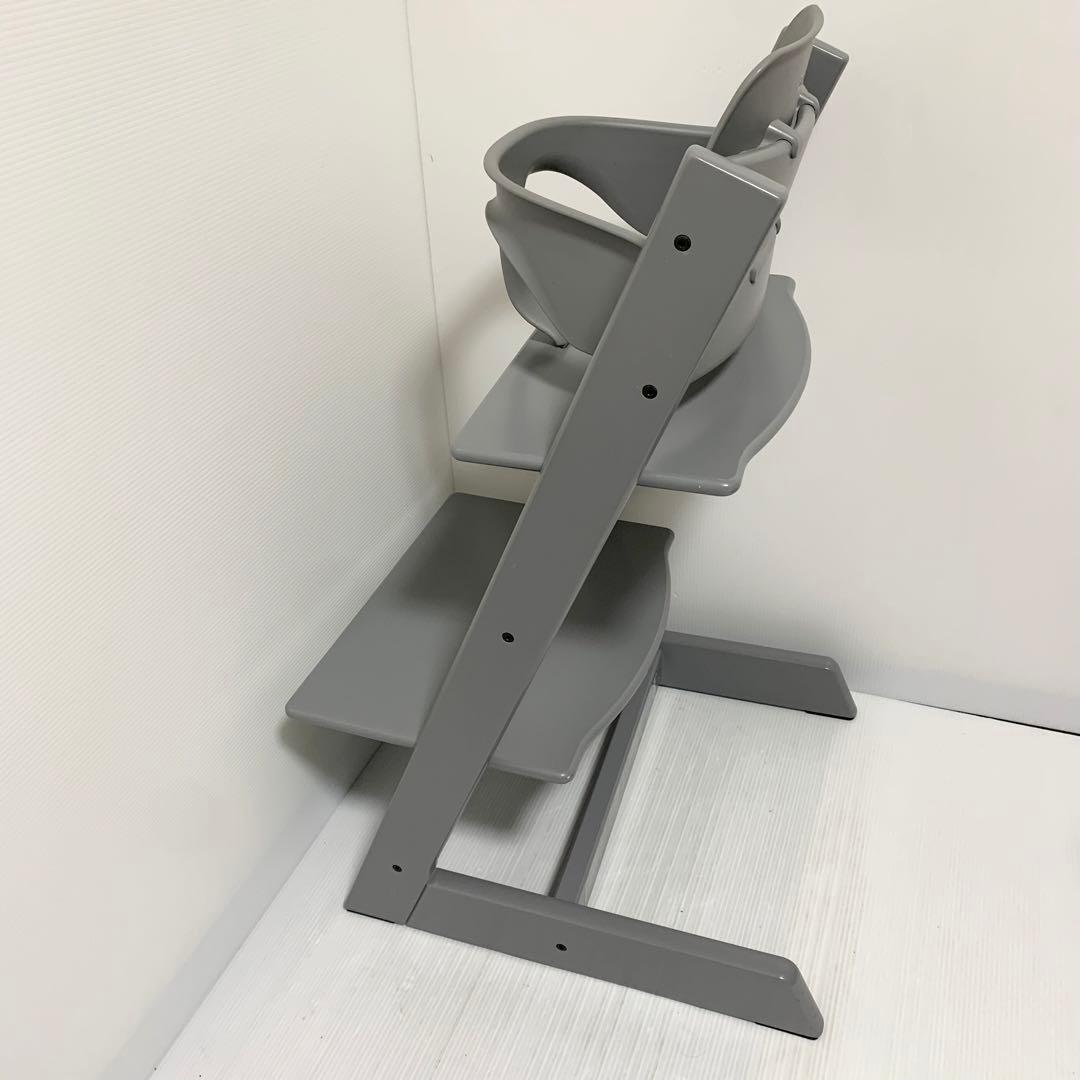美品 ストッケ トリップトラップ グレー シリアル4 ベビーセット