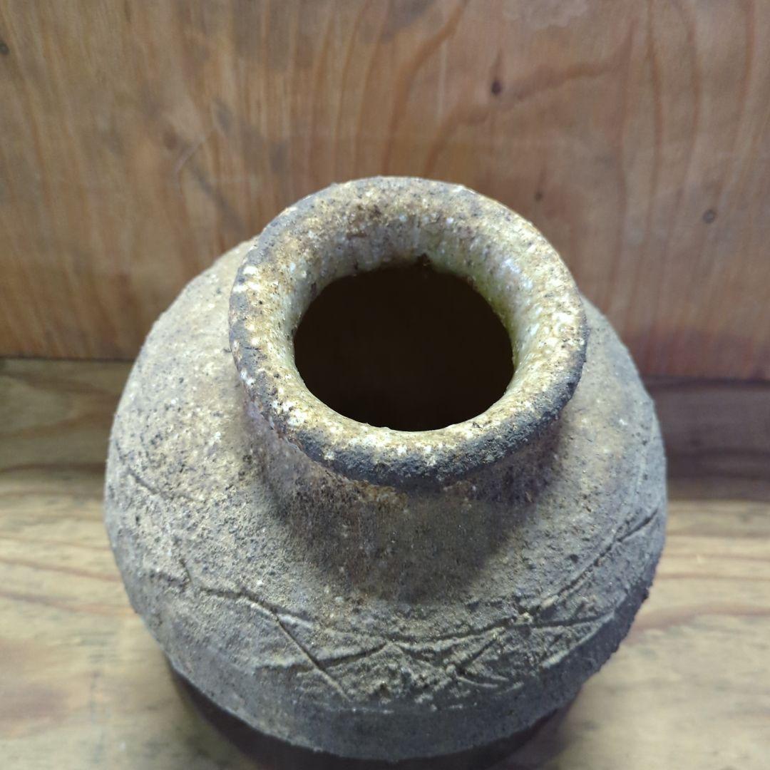 【信楽焼】古信楽ビードロ　花瓶