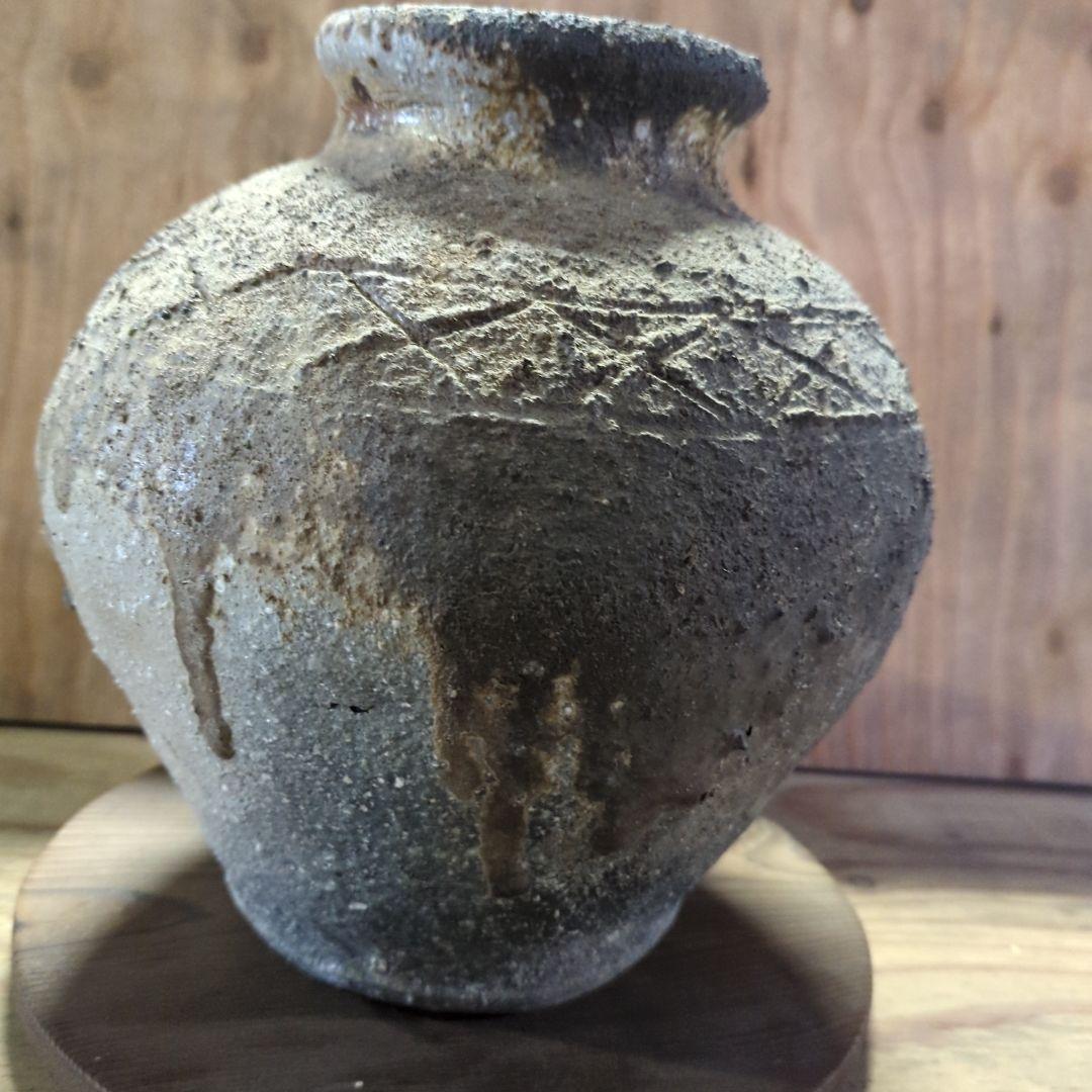 【信楽焼】古信楽ビードロ　花瓶