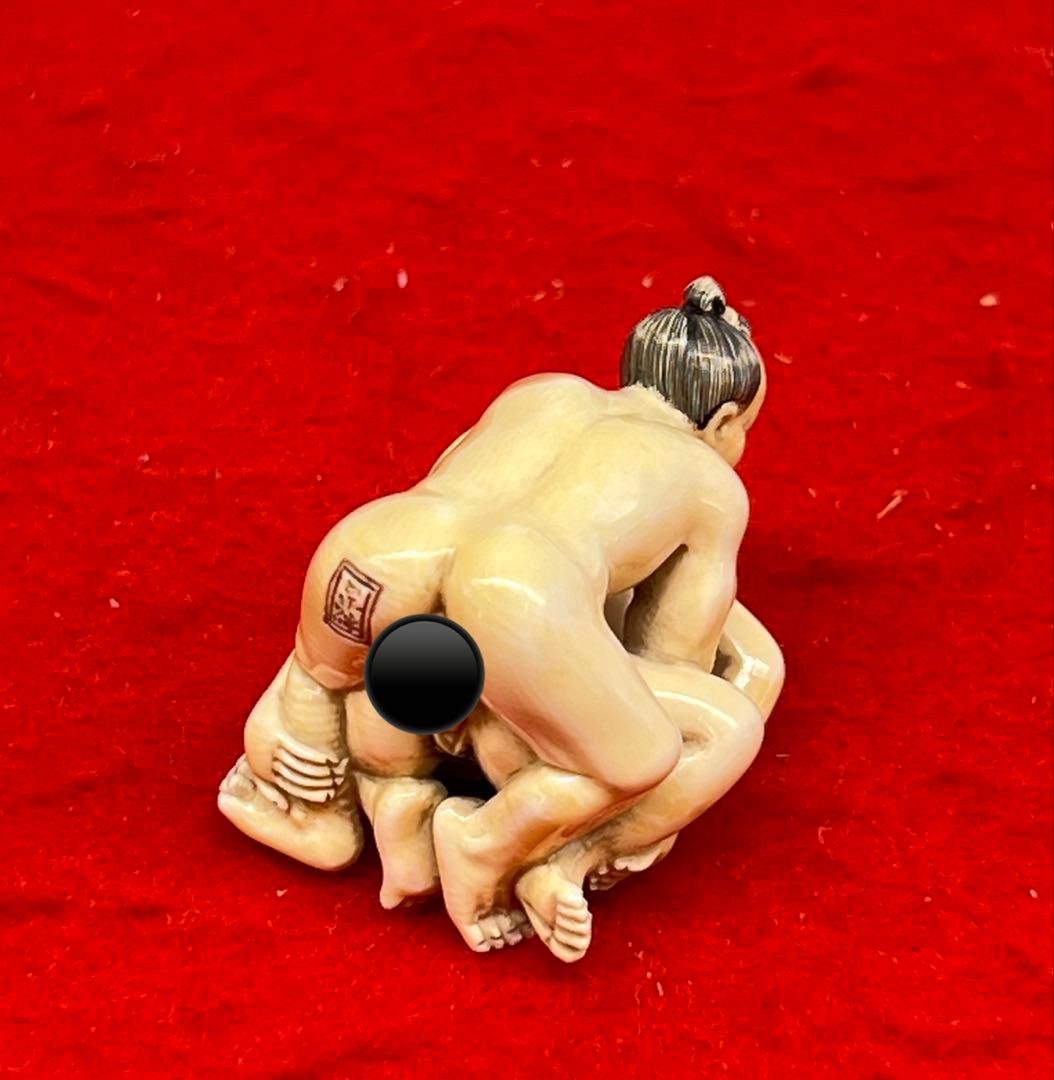 鈴坊 極上『浮世絵春画』 根付 　　（提げ物 /緒締め /重さ：22g