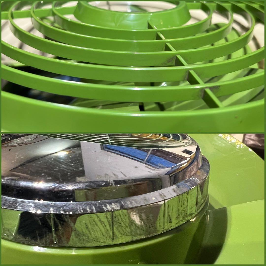 縦型 窓用換気扇 当時物 扇風機 緑 インテリア 昭和レトロ レトロポップ